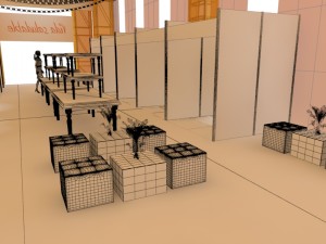 awning for fruit fair Modelo 3D
