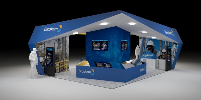 exhibitor for fair 3D Model .c4d .max .obj .3ds .fbx .stl .blend 