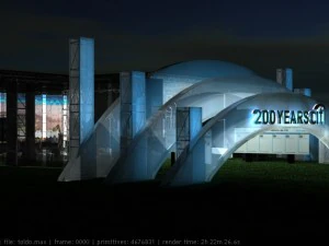 awning for giant 3D Model