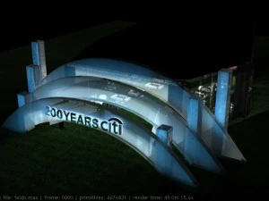 awning for giant 3D Model