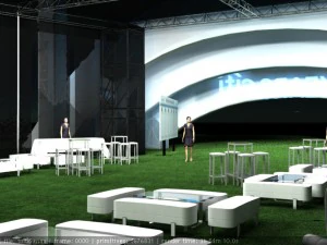 awning for giant 3D Model