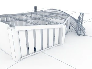 awning for giant 3D Model