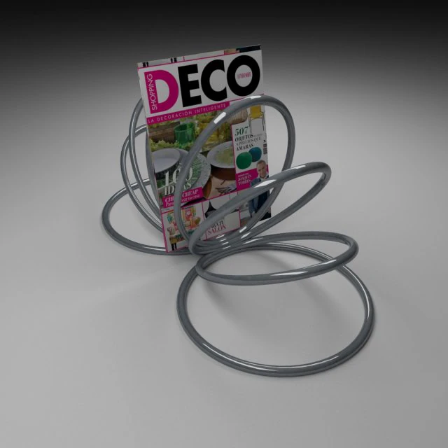 magazine rack 3D Model .c4d .max .obj .3ds .fbx .stl .blend