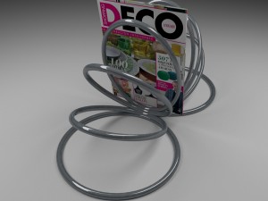 magazine rack Model 3D