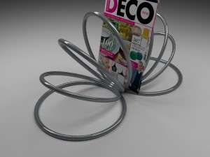magazine rack Model 3D