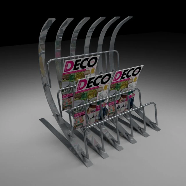 magazine rack claw 3D Model .c4d .max .obj .3ds .fbx .stl .blend 