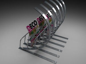magazine rack claw Model 3D