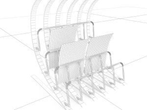 magazine rack claw Model 3D