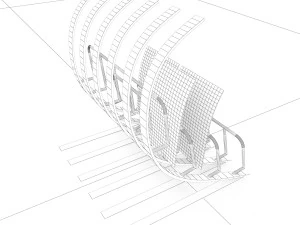magazine rack claw 3D Model