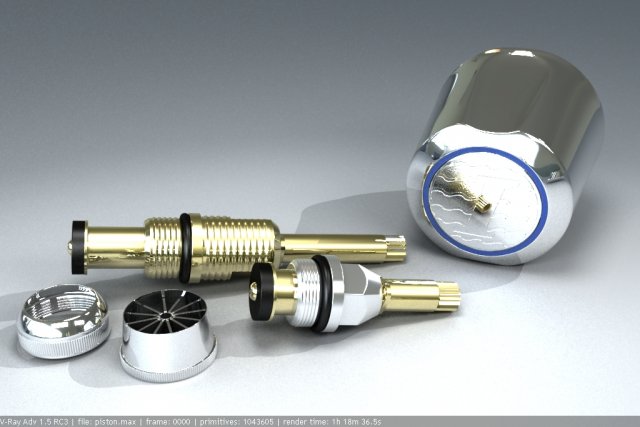 tap fitting Model 3D .c4d .max .obj .3ds .fbx .stl .blend 
