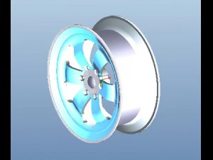 llanta de aleación Modelo 3D