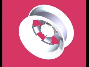 alloy rim 3D 模型