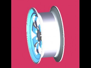 alloy rim 3D 模型