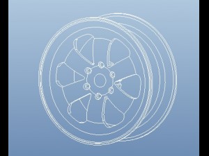 alloy rim 3D 模型