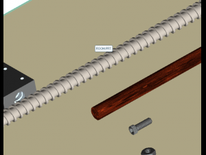 tools screw balls carriage lnkey nuts lnkeybolts hammer 3D Model