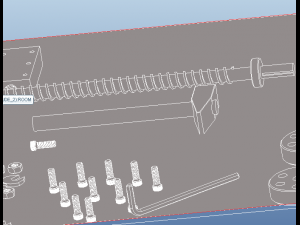 tools screw balls carriage lnkey nuts lnkeybolts hammer 3D Model