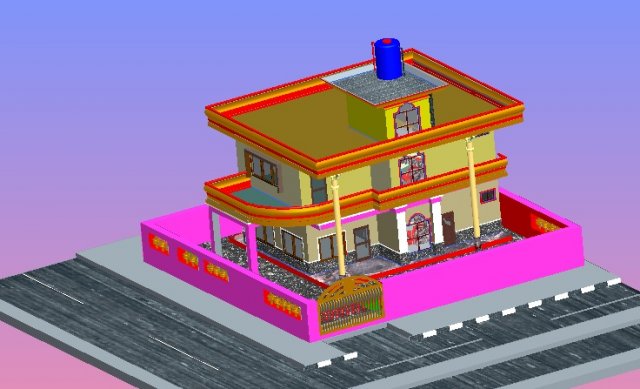 house 3D Model .c4d .max .obj .3ds .fbx .stl .blend 
