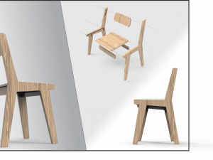 chair z-1 Model 3D
