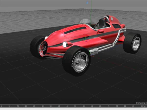 um carro fv Modelo 3D