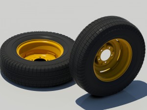 wheel dis the car tyre the car volga gaz 3102 3D Model