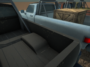 eighties pickup truck low-poly game ready 3D-Modell