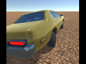 large american car low-poly game ready 3D Model