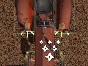 old tractor low poly game ready 3D Модель