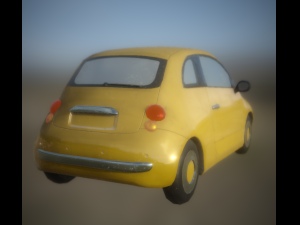 small car low poly game ready 3Dモデル