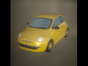 small car low poly game ready 3Dモデル