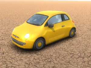 small car low poly game ready 3Dモデル