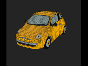 small car low poly game ready 3Dモデル