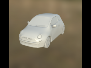 small car low poly game ready 3Dモデル