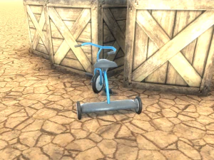 tricycle low poly game ready 3D Model