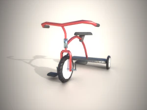 tricycle low poly game ready 3D Model