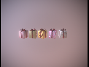 present low-poly game ready 3D Model