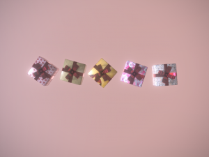 present low-poly game ready 3D Model