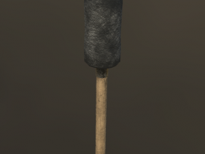 shooting old cannon low poly game ready 3D Модель