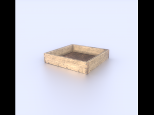 shooting old cannon low poly game ready 3D Модель