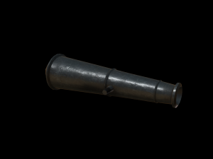 shooting old cannon low poly game ready 3D Модель