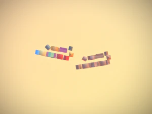 toy blocks display low-poly 3D Model