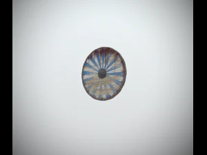 viking medieval shield 3x colors game ready low poly 3D Model