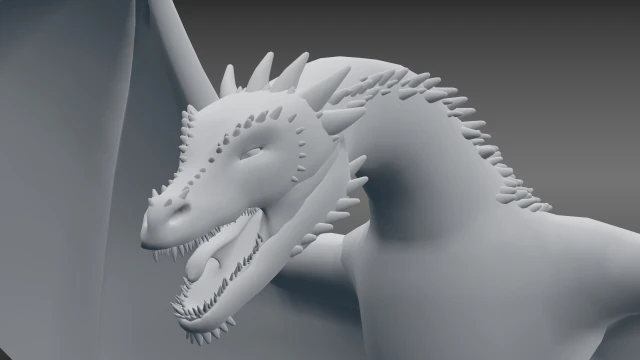 ejderha modeli 3D Model .c4d .max .obj .3ds .fbx .stl .blend