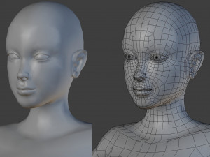 woman base 3D Model