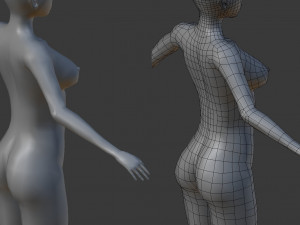 woman base 3D Model