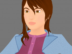 girl model 3D 모델