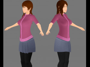 girl model 3D Model