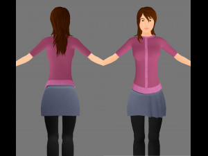 girl model 3D Model
