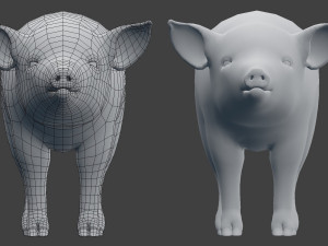 pig model 3D Model