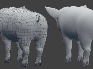pig model 3D Model