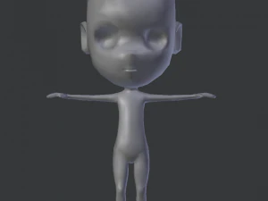base chibi Modelo 3D